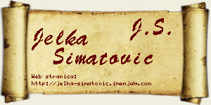Jelka Simatović vizit kartica
